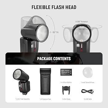 なー Amazon.com : NEEWER Z2-C 2.4G TTL Round Head Flash Speedlite